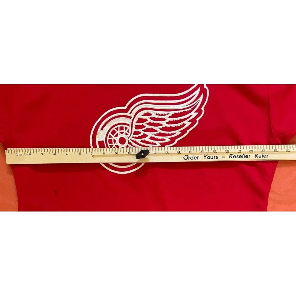 Vintage Red Starter Detroit Red Wings Hockey Jersey‎ Size Youth L/XL  Stained